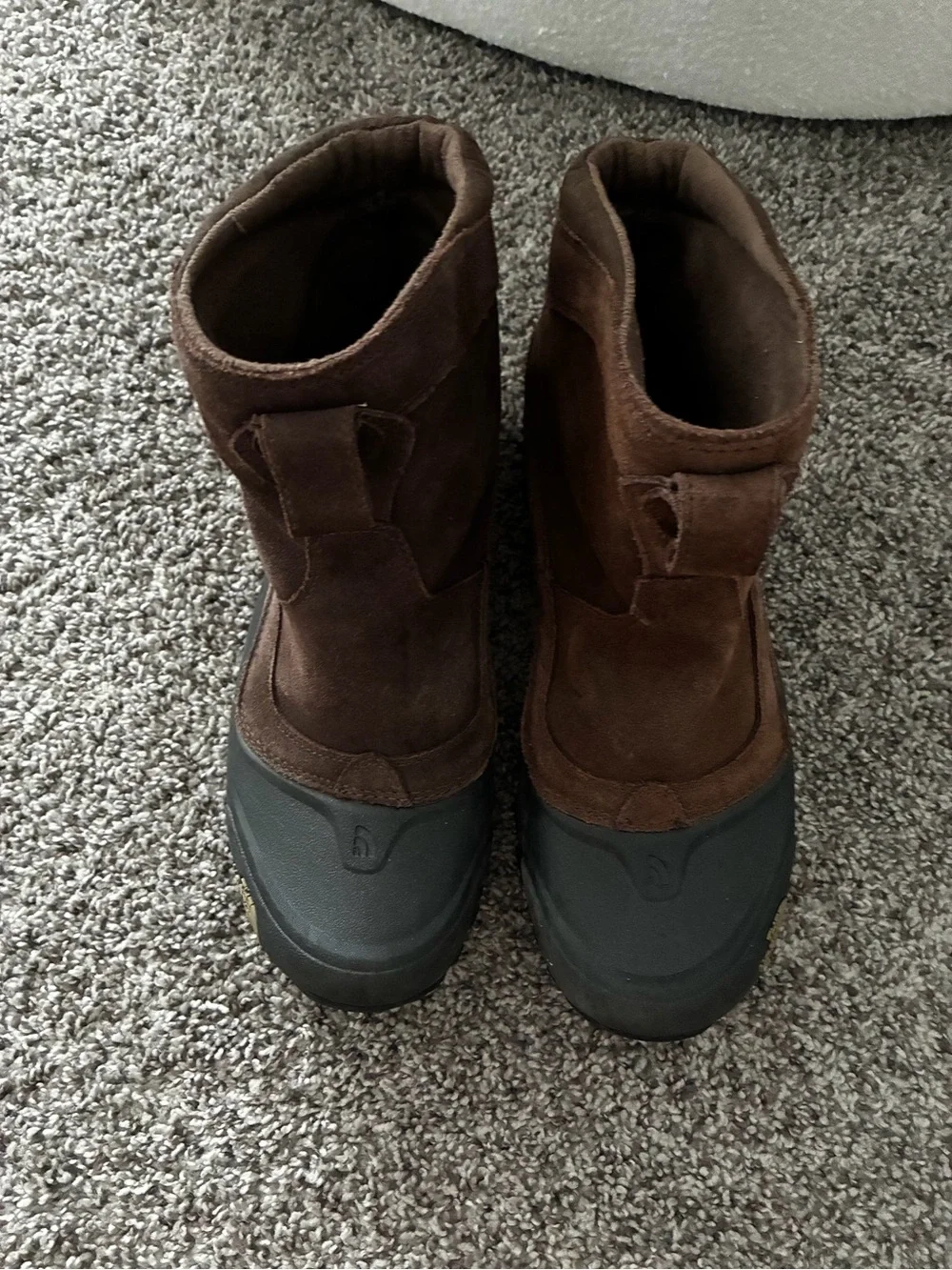 The North Face Men's Brown Suede Waterproof Winter Boots